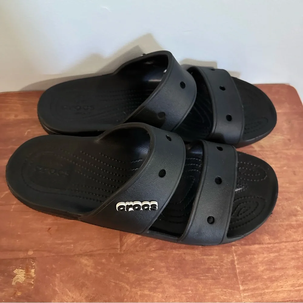 Crocs Baya Platform Classic Two-Strap Sandals Iconic Comfort Black Size Men’s 13